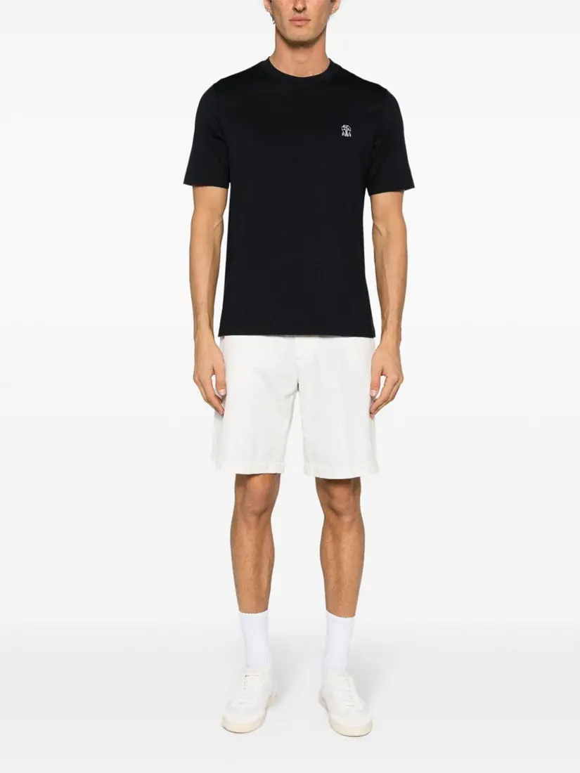 Brunello Cucinelli T-Shirt With Logo Emblem
