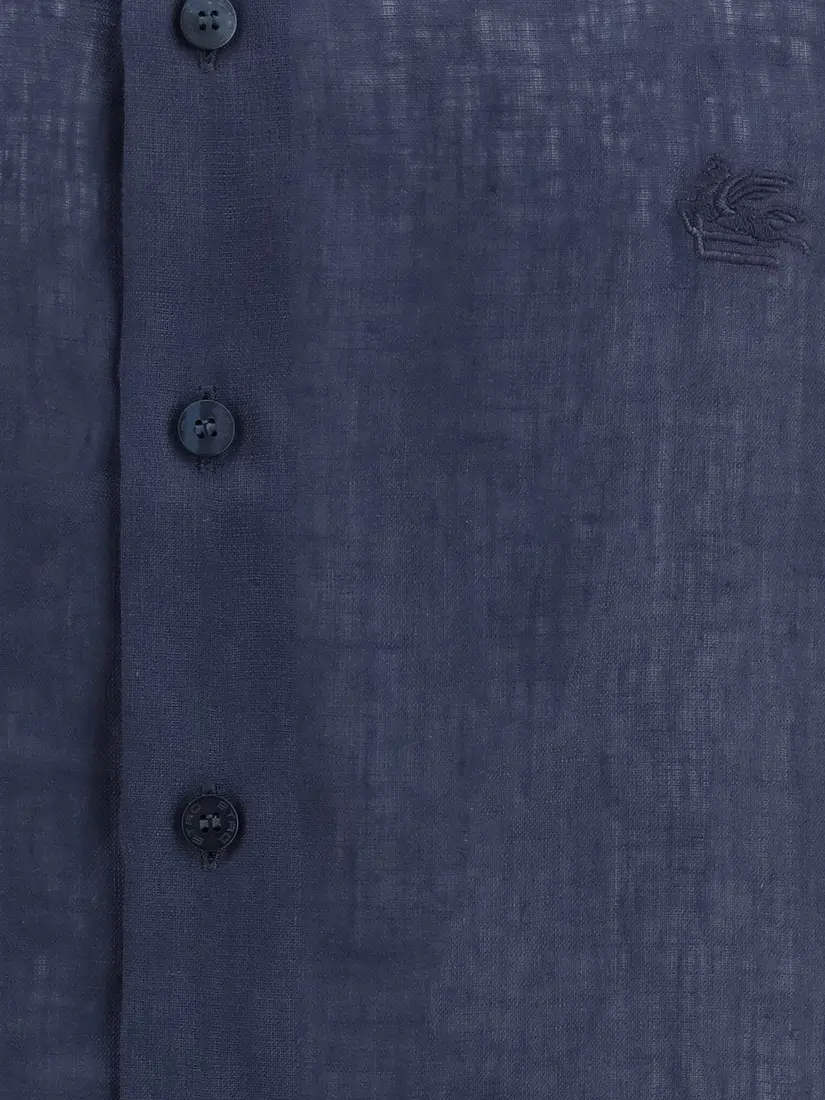 Këmishë linen Etro Pegaso Embroidery