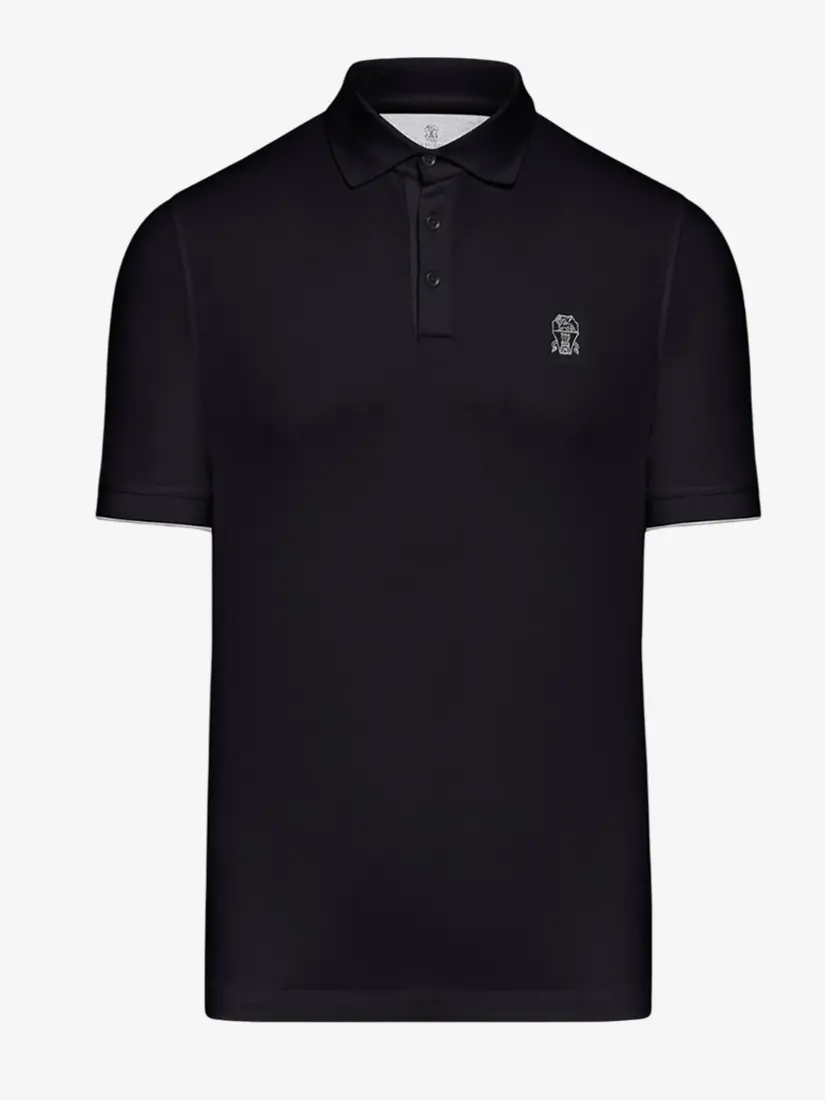 Bluzë Polo Brunello Cucinelli Piquet With Logo