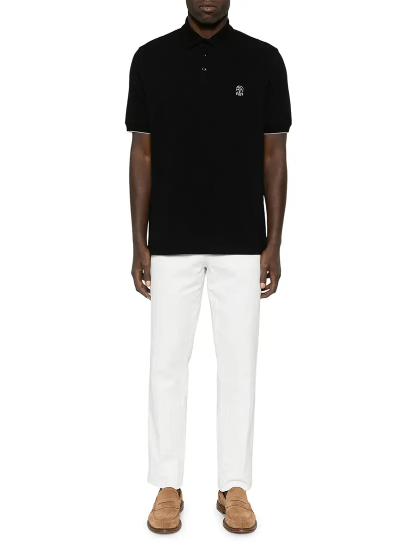 Bluzë Polo Brunello Cucinelli Piquet With Logo