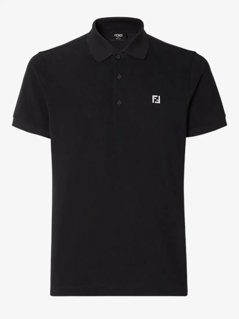 Bluzë Polo Fendi FF Logo Metal