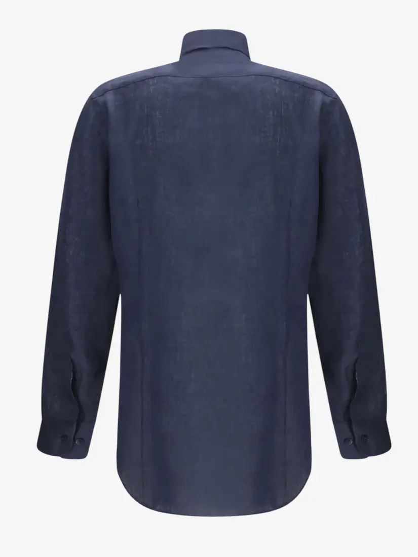 Këmishë linen Etro Pegaso Embroidery