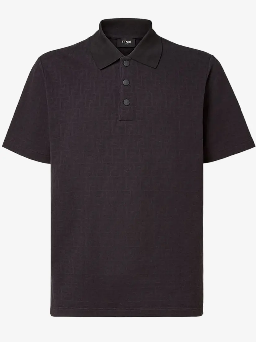 Bluzë Polo Fendi Piqué FF Jacquard