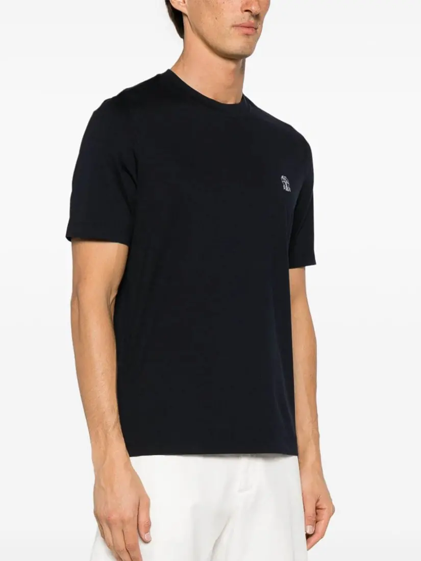 Brunello Cucinelli T-Shirt With Logo Emblem