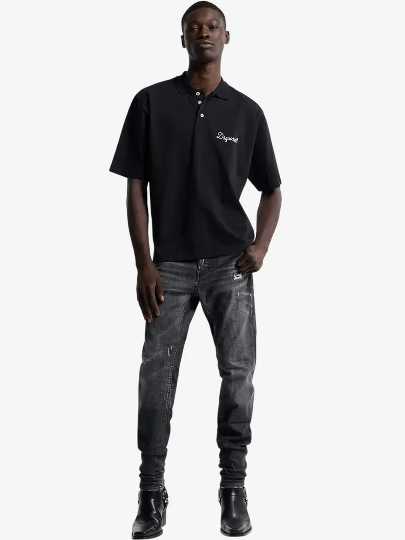 Xhinse Dsquared2 Black Fog Wash Teddy
