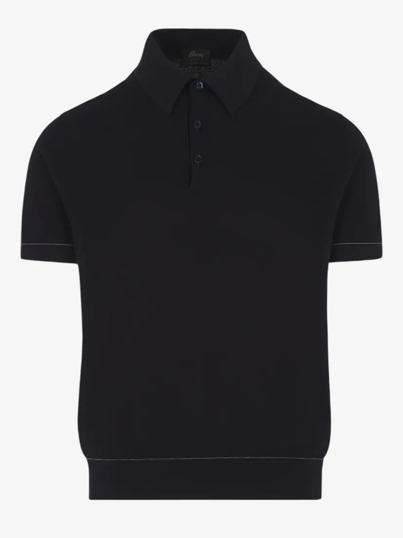 Bluzë Polo Brioni Island Piqué Cotton