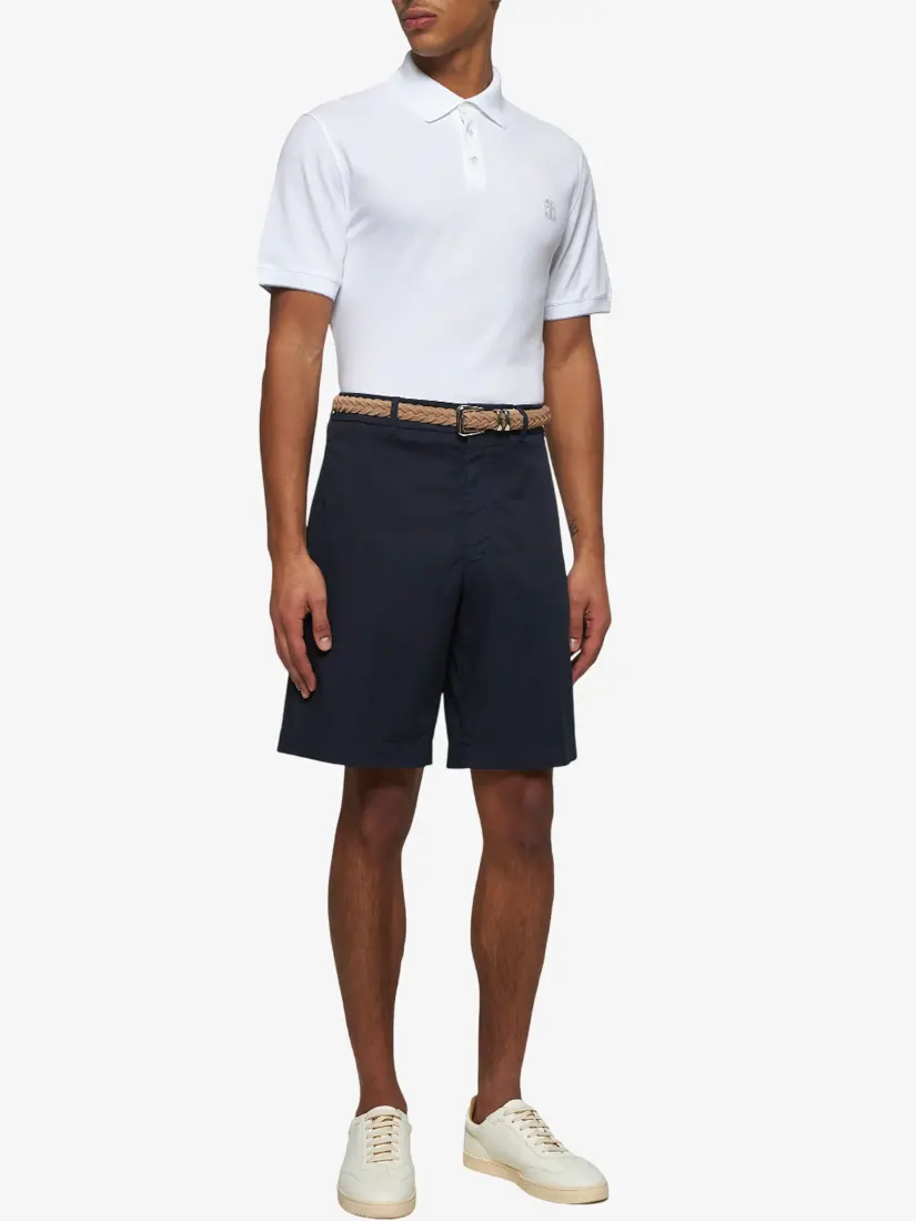 Bluzë Polo Brunello Cucinelli Logo Print