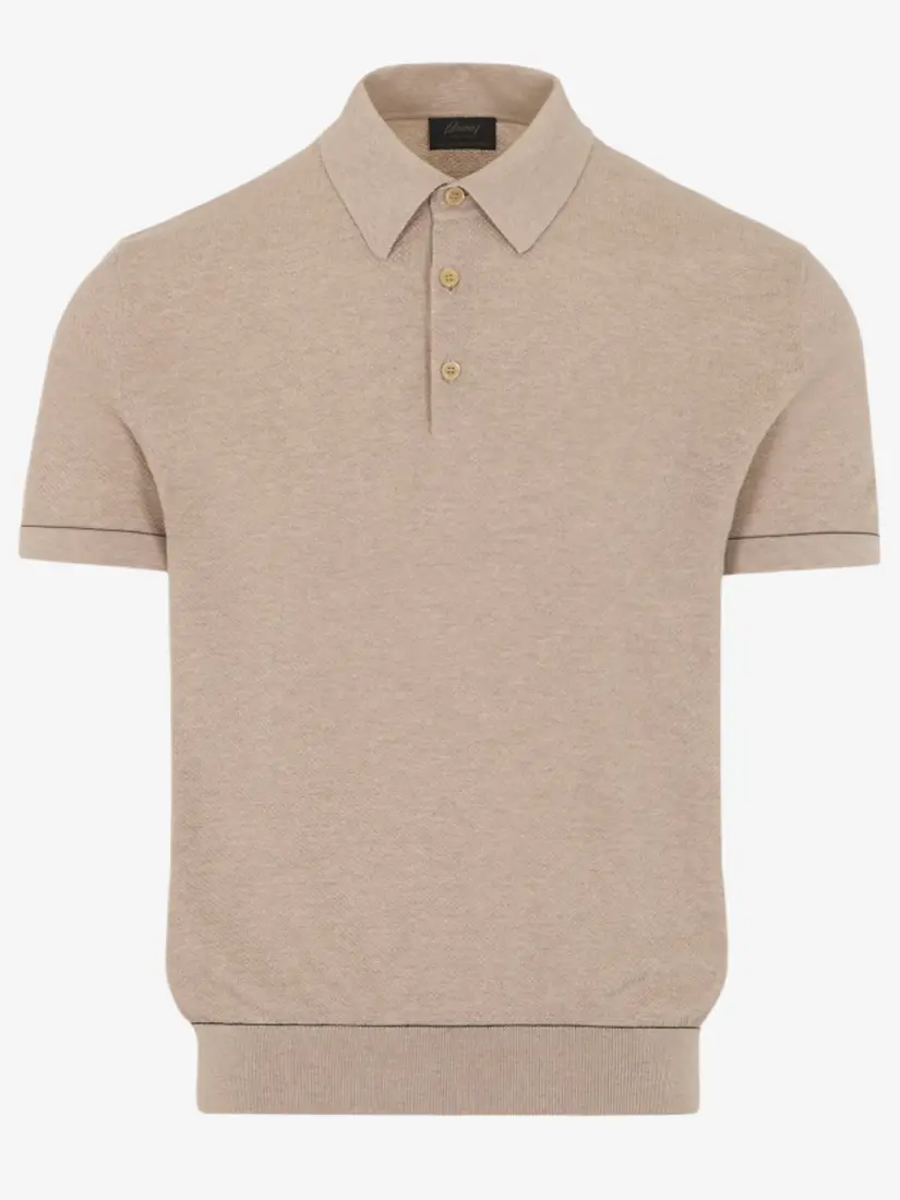 Bluzë Polo Brioni Island Piqué Cotton