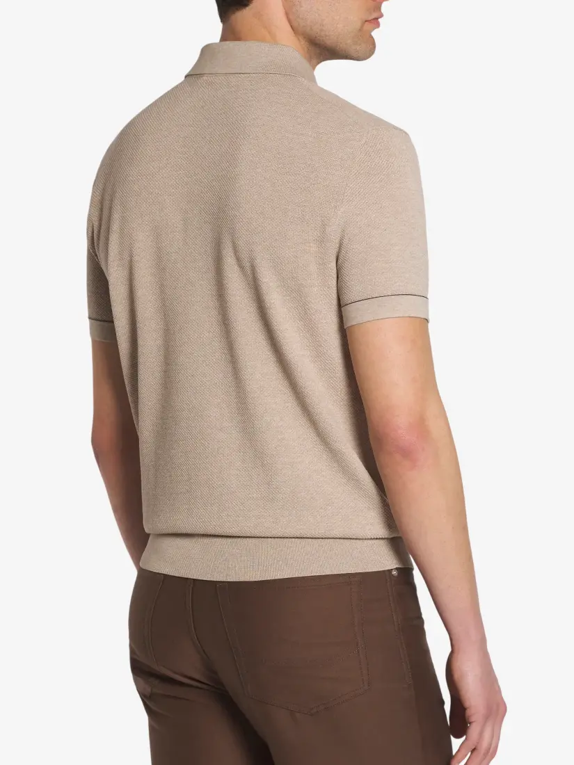 Brioni Island Piqué Cotton Polo Shirt