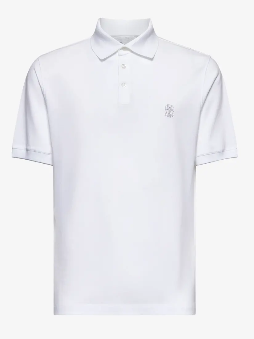 Bluzë Polo Brunello Cucinelli Logo Print