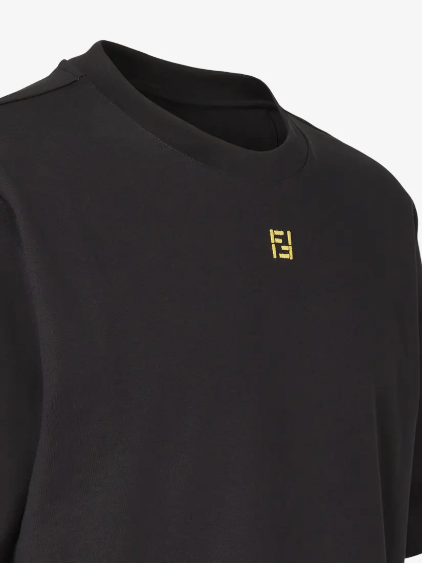Fendi FF Selleria Logo Embroidered T-Shirt