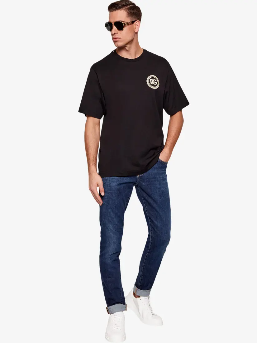 Bluzë Dolce & Gabbana Contrast Logo Print