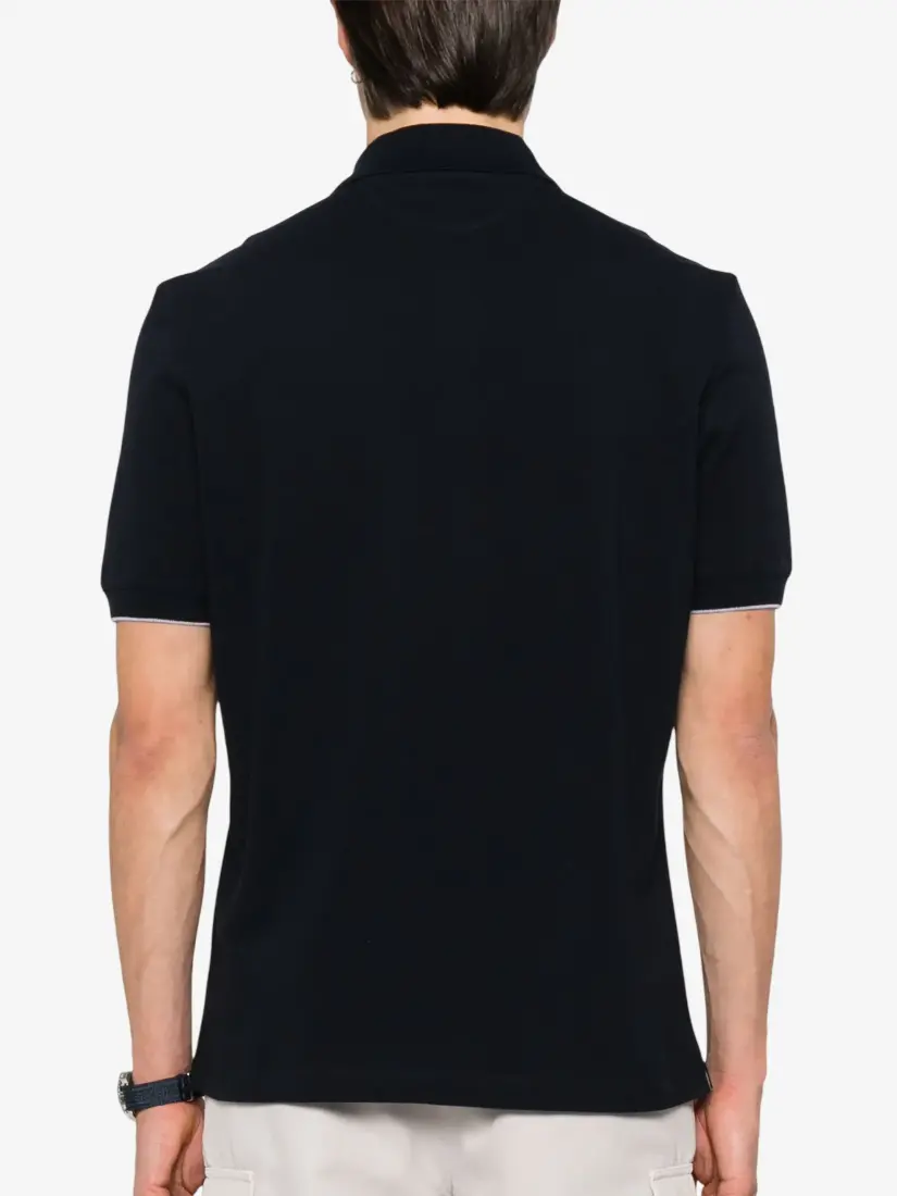 Bluzë Polo Brunello Cucinelli Logo Embroidered