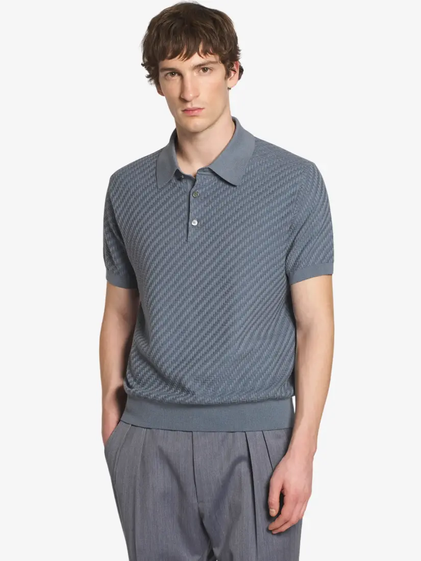 Bluzë Polo Brioni Trama Weave