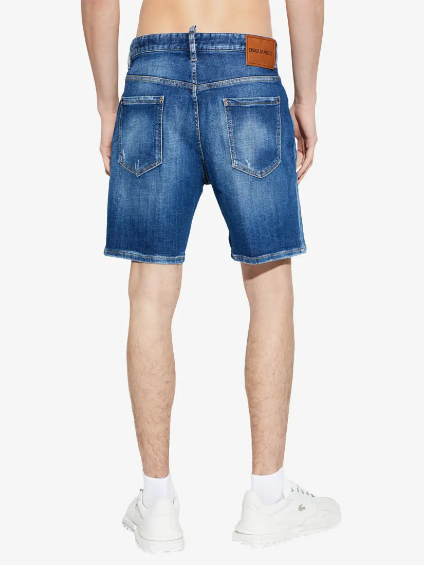 DSquared2 Navy Blue Marine Denim Shorts