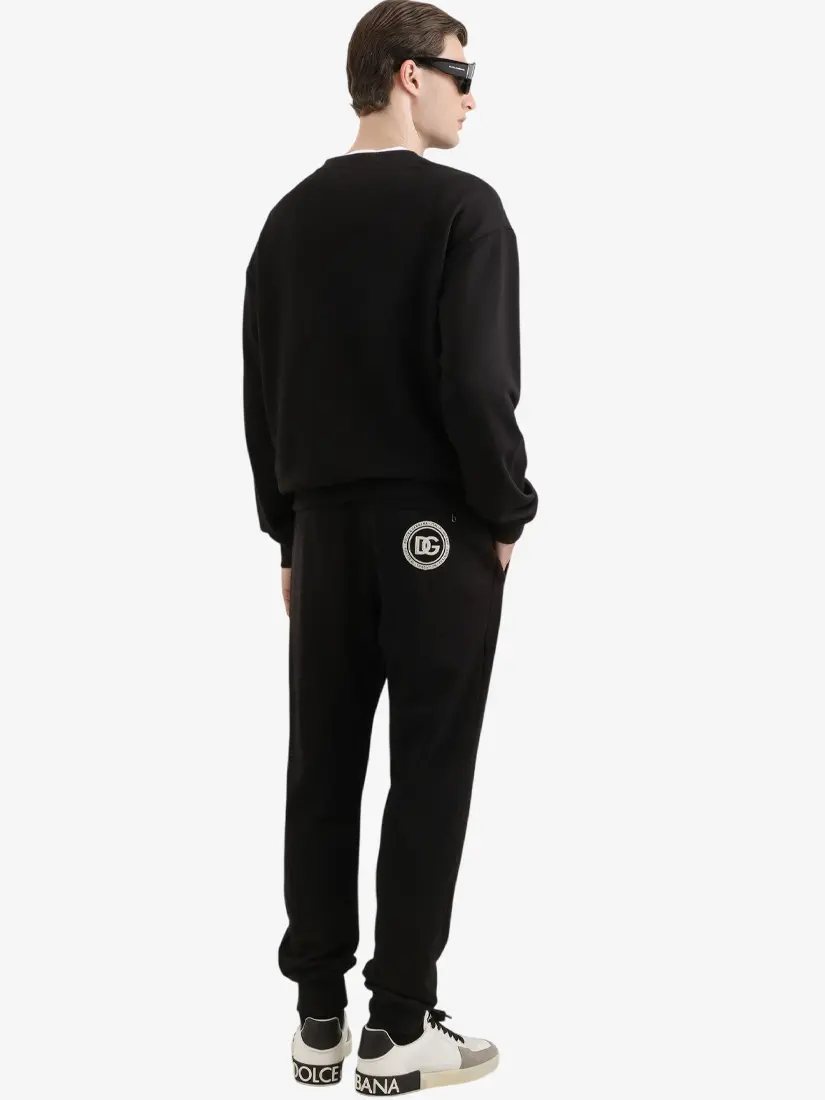 Dolce & Gabbana Trourssers With Logo Patch
