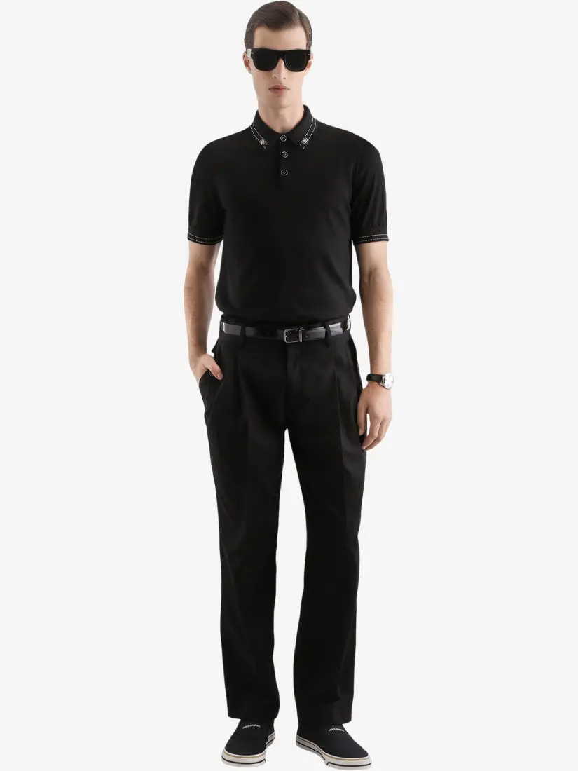 Bluzë Polo Dolce & Gabbana Silk