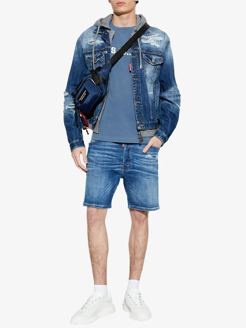 DSquared2 Navy Blue Marine Denim Shorts