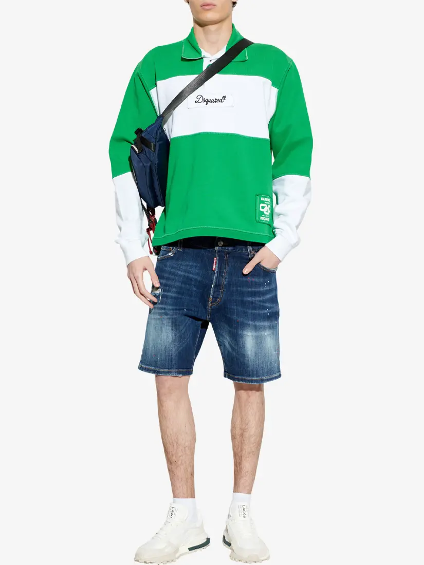 Pantallona të shkutra xhins DSquared2 Marine