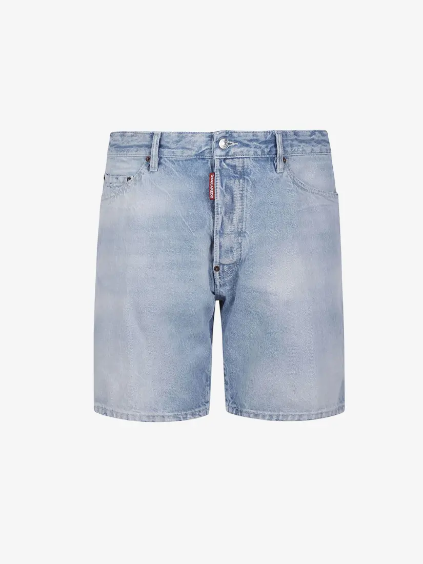 Pantallona të shkutra xhins DSquared2 Light Wash