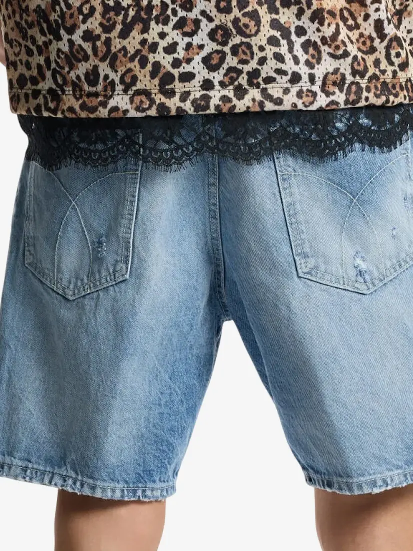 Pantallona të shkutra xhins DSquared2 Light Wash