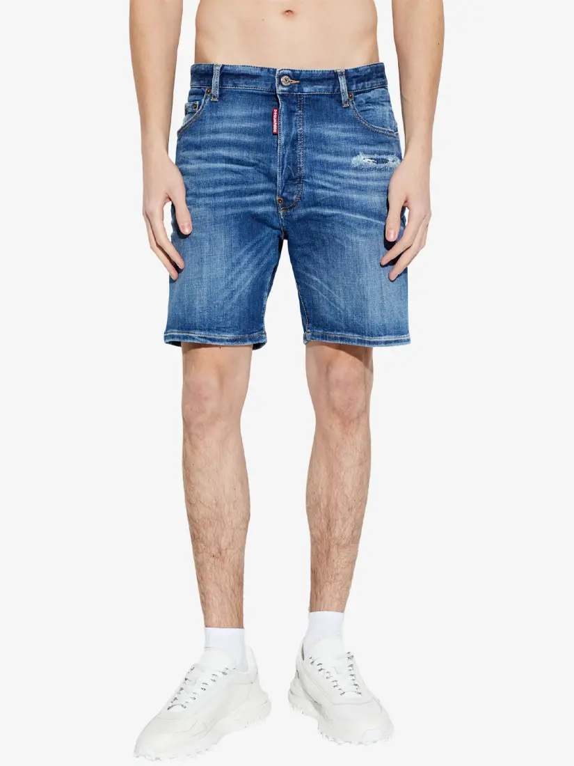 DSquared2 Navy Blue Marine Denim Shorts