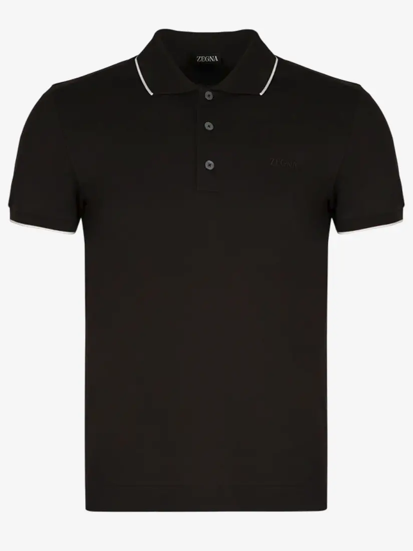 Bluzë Polo Zegna Logo Print
