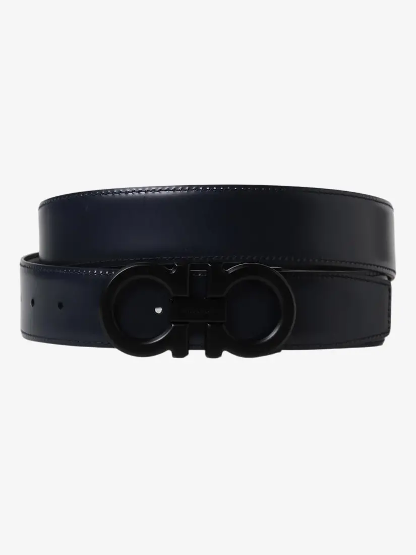Rrip lëkure Ferragamo Reversible With Monogram Buckle