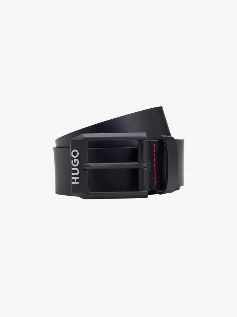 Rrip Lëkure Hugo Boss With Matte Black Logo Trim