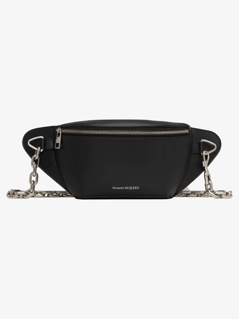 Çantë krahu Alexander McQueen Black Biker Bum