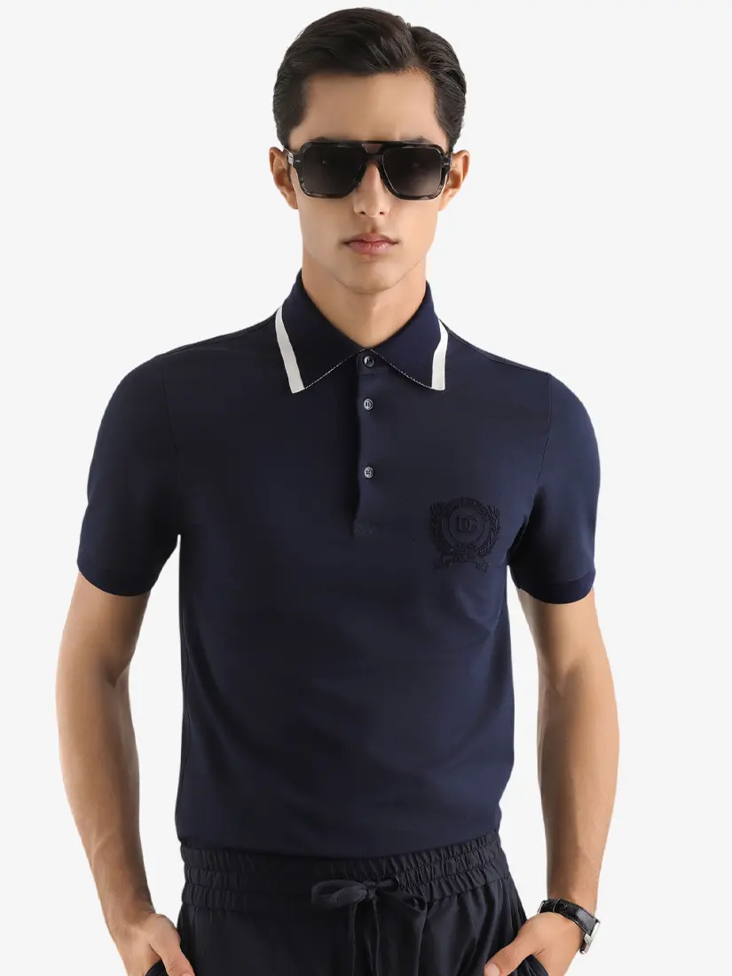 Bluzë Polo Dolce & Gabbana Technical Piqué With Embroidery