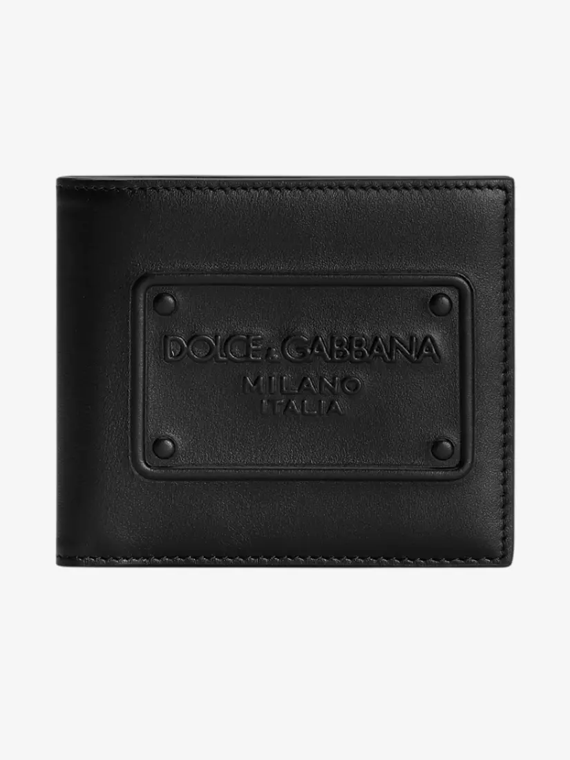 Portofol Lëkure Dolce & Gabbana Bifold Raised Logo