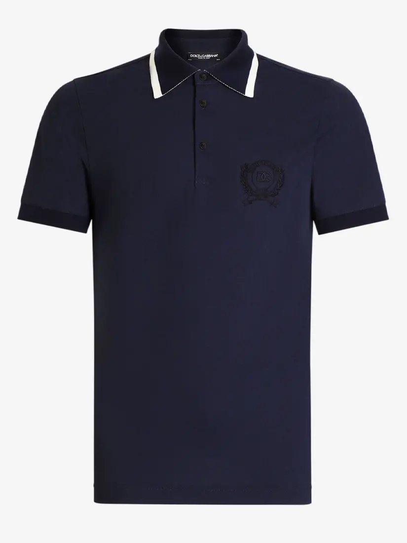 Bluzë Polo Dolce & Gabbana Technical Piqué With Embroidery