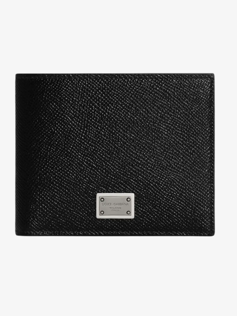Portofol Lëkure Dolce & Gabbana With Coin Pocket And Logo Tag