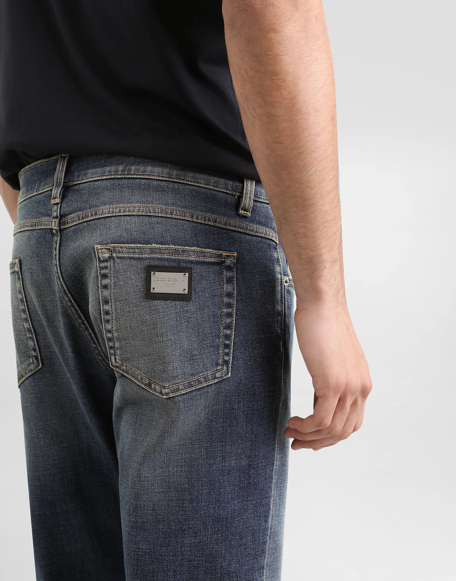 Xhinse Dolce & Gabbana Regular-Fit Blue Wash Stretch