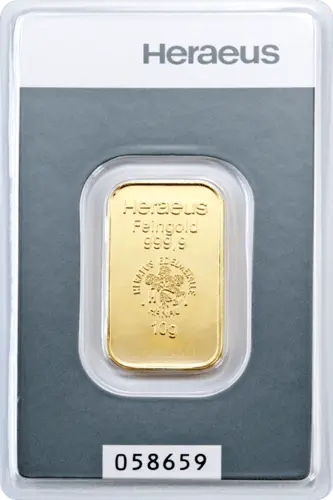 Heraeus Goldbarren 10g