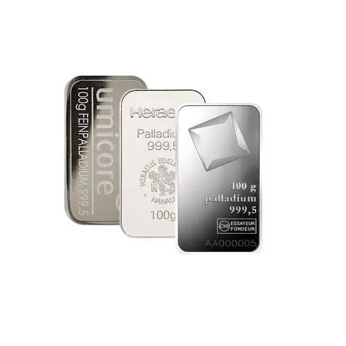 Palladiumbarren diverse 100g