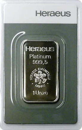 Heraeus Platinbarren 1oz