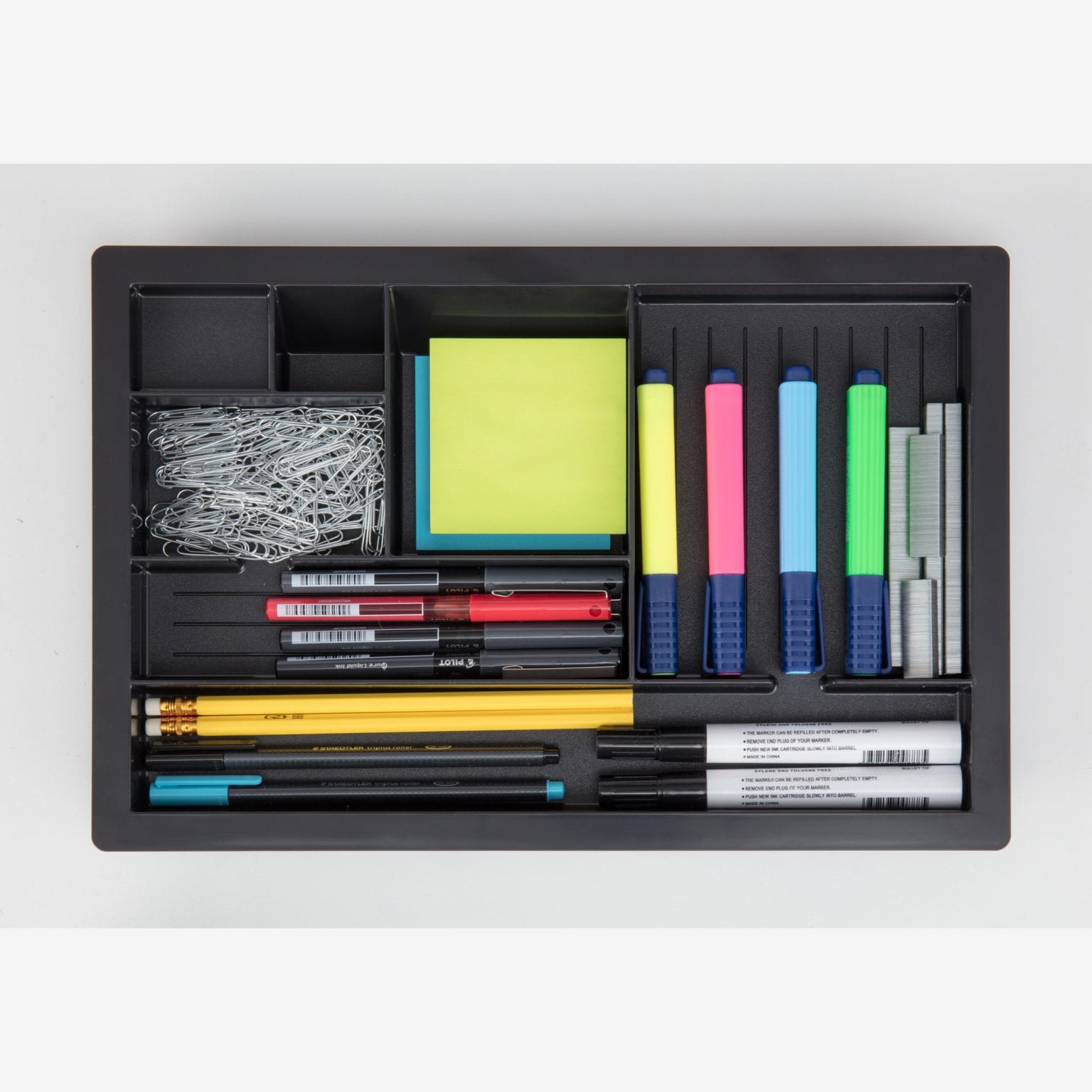 Note Pedestal Drop in Pen Tray