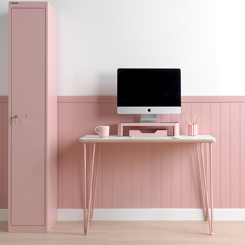Pebble Desk Alpine White