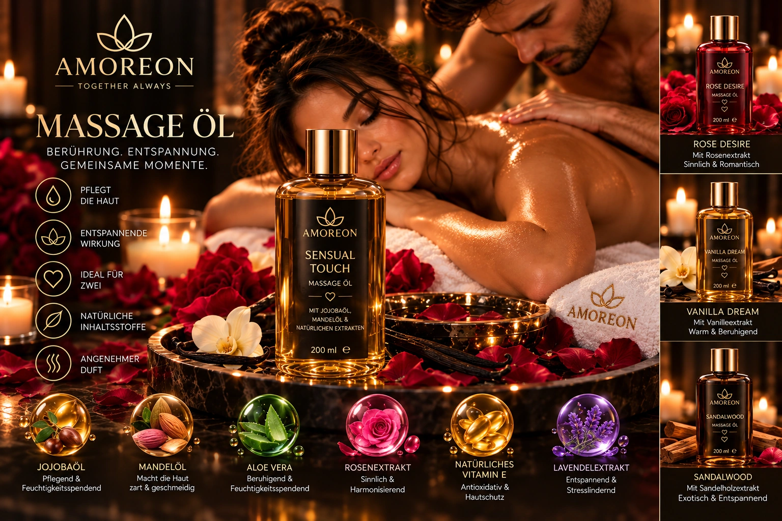 Massageöl-Kollektion