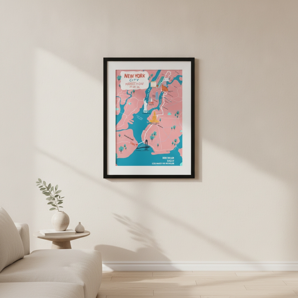 Illustrated Map — in a room