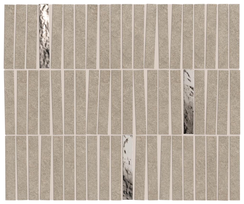 Atlas Concorde Boost Mineral Pearl Domino mozaïek gepolijst - tegel in grijs