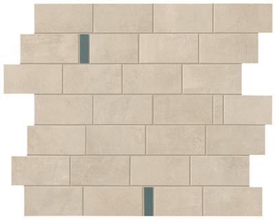 Atlas Concorde Boost Pro Cream Minibrick Pro Blue mozaïek mat - tegel in beige