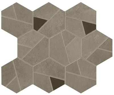 Atlas Concorde Boost Pro Taupe Hex Coffee mozaïek mat - tegel