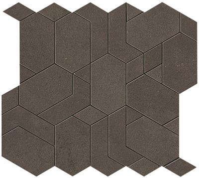 Atlas Concorde Boost Pro Tobacco Shapes mozaïek mat - tegel in bruin