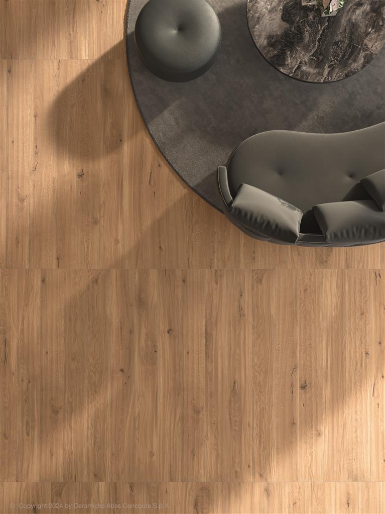 Atlas Concorde Log Amber Oak Forest vloertegel mat - kleur beige (foto 2)