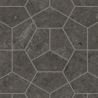 Atlas Concorde Nyra Charcoal Favus Star mozaïek mat - tegel in zwart