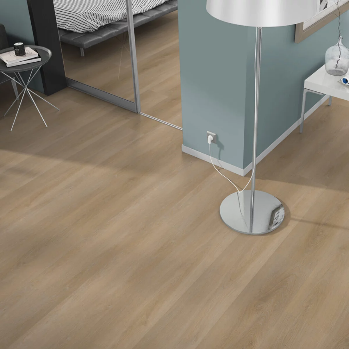 Belakos Attico 810 Rigid Click - PVC vloer in beige, rechte planken (foto 2)