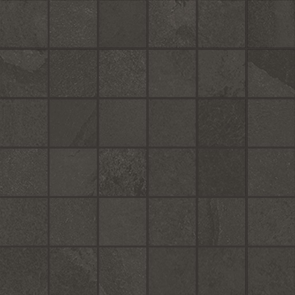 black Naturale 5x5 30x30 Mosaic URW 683-2 - tegel in zwart, mozaïek